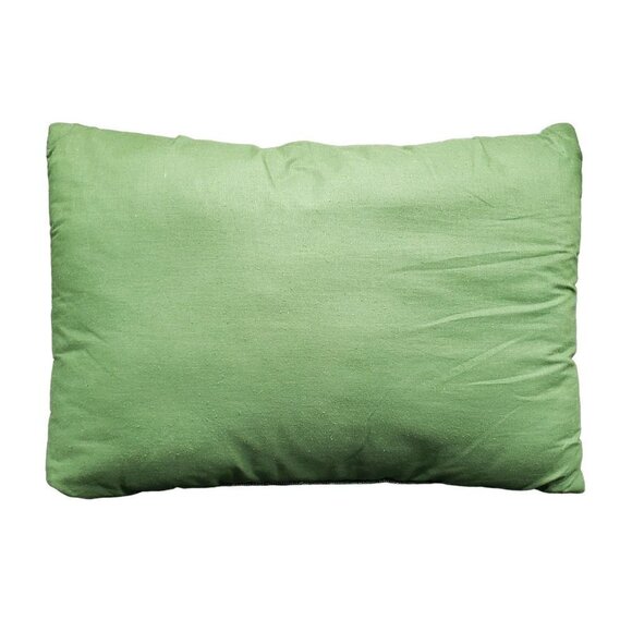 Set of 2 Jaquard Santa Pillows Christmas Green Back I Believe in Santa Claus - Picture 4 of 6